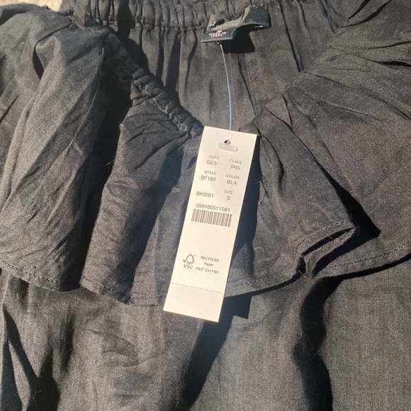 J.Crew Black Spaghetti Strap Ruffle Dress - Picture 8 of 12